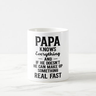 Caneca De Café Papai Sabe Tudo O Presente Do Dia de os pais