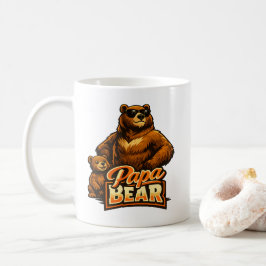 Caneca De Café Papai Urso – Pai e Filhote Correspondente Família