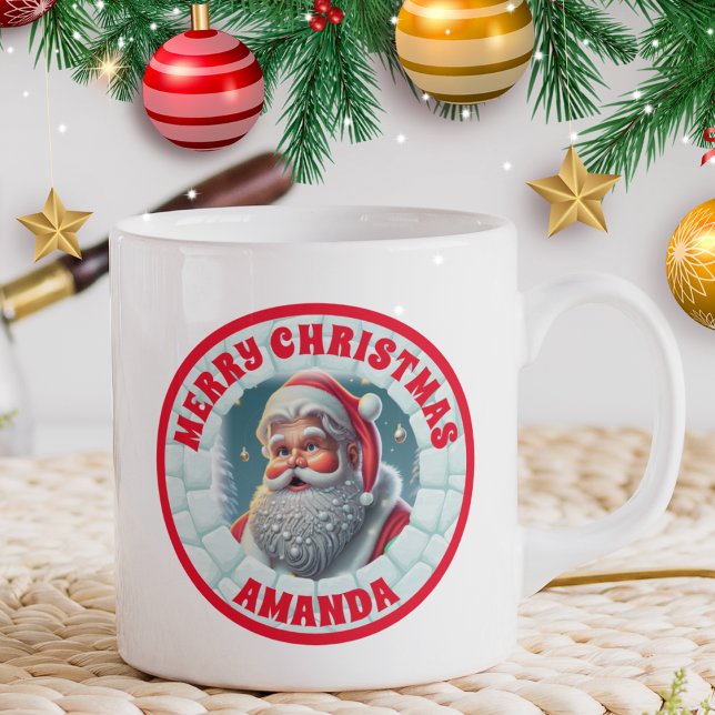 Caneca De Café papais noeis 3D Natal Crianças Personalizadas Choc (Criador carregado)