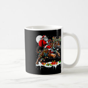 Caneca De Café Papais noeis Andando Tiger Reindeer Xmas Amante de