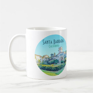 Caneca De Café Papais noeis Barbara California Courthouse Waterco