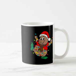 Caneca De Café Papais noeis bonitos Gus Luzes de Natal 1