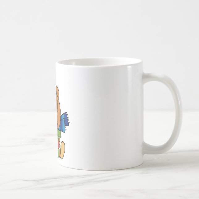 Caneca De Café Papais noeis com o Natal presente (Direita)