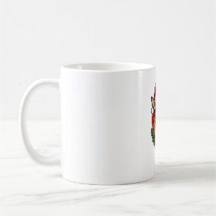 Caneca De Café Papais noeis com raiva do chihuahua natal Clássico