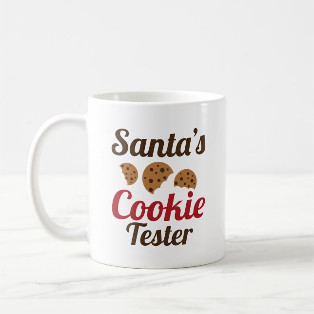 Caneca De Café Papais noeis Cookie Tester (Esquerda)
