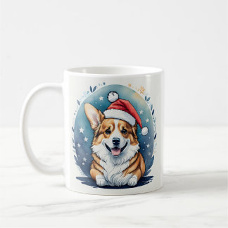 Caneca De Café Papais noeis Corgi Christmas Mug