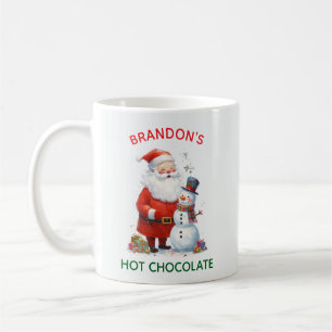 Caneca De Café Papais noeis Crianças Festivas Natal Bonito Neve