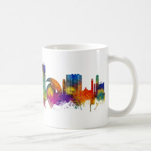 Caneca De Café Papais noeis Cruz de Tenerife Espanha Skyline