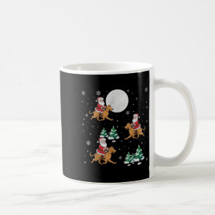 Caneca De Café Papais noeis Da Árvore Do Xmas Que Andam No Lobo I
