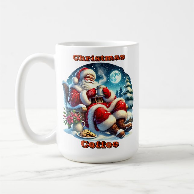 Caneca De Café Papais noeis da Lareira Cozy (Esquerda)