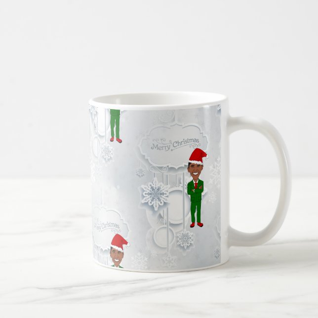 Caneca De Café papais noeis de barack obama (Direita)