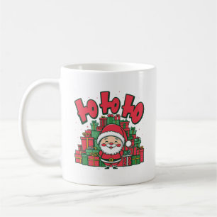 Caneca De Café Papais noeis de Cartoon Jolly Natal-67748