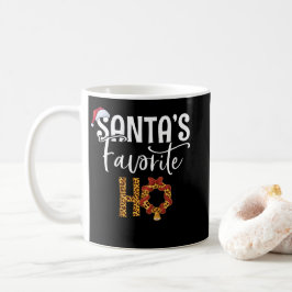 Caneca De Café Papais noeis De Chita Bonita Favoritos No Natal