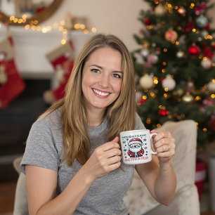 Caneca De Café Papais noeis de Feriado Personalizados