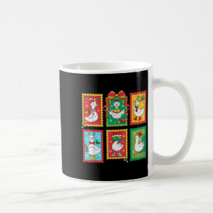 Caneca De Café Papais noeis de ganso de pré-disquete Carimbo de N