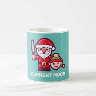 Caneca De Café Papais noeis de humor atuais e Elf