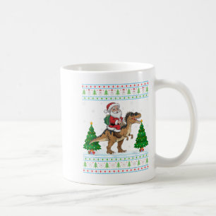 Caneca De Café Papais noeis De Iluminação Feia De Xmas Que Andam 