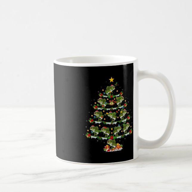Caneca De Café Papais noeis De Iluminação Feriada Do Xmas Bass Fi (Direita)