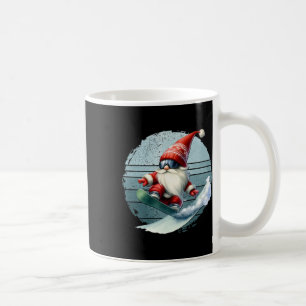 Caneca De Café Papais noeis De Inverno Gnomo Com Googles De Esqui