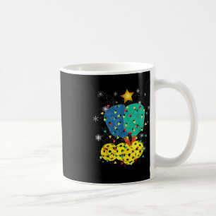 Caneca De Café Papais noeis de Natal de Pickleball X Luzes Mas