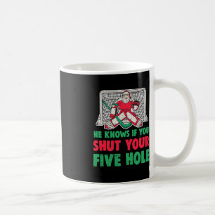 Caneca De Café Papais noeis de Natal divertidos, Goalie 1