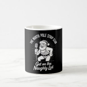 Caneca De Café Papais noeis de Natal do North Pole Strip Club