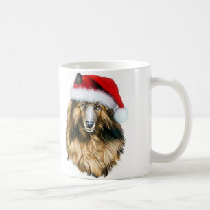 Caneca De Café Papais noeis de Natal do Tervuren belga