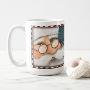 Caneca De Café Papais noeis de Natal Feliz Coffee