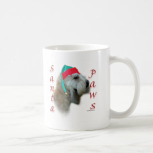 Caneca De Café Papais noeis de terrier, de rodas revestidas, maci