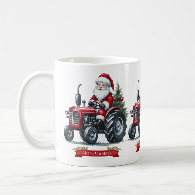 Caneca De Café Papais noeis De Trator (Esquerda)
