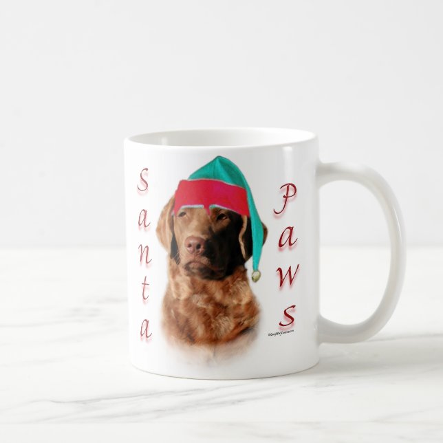 Caneca De Café Papais noeis de varejo Chesapeake Paws (Direita)