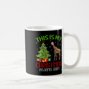 Caneca De Café Papais noeis De Xmas Engraçados Luzes Esta É Minha