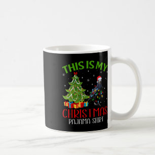 Caneca De Café Papais noeis De Xmas Engraçados Luzes Este É O Meu
