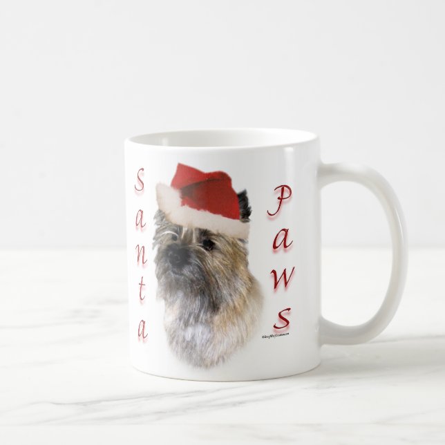 Caneca De Café Papais noeis do Cairn Terrier (Direita)