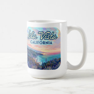 Caneca De Café Papais noeis do Vista California Barbara Goleta Co