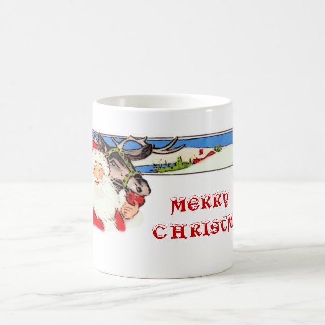 Caneca De Café Papais noeis e renas (Centro)