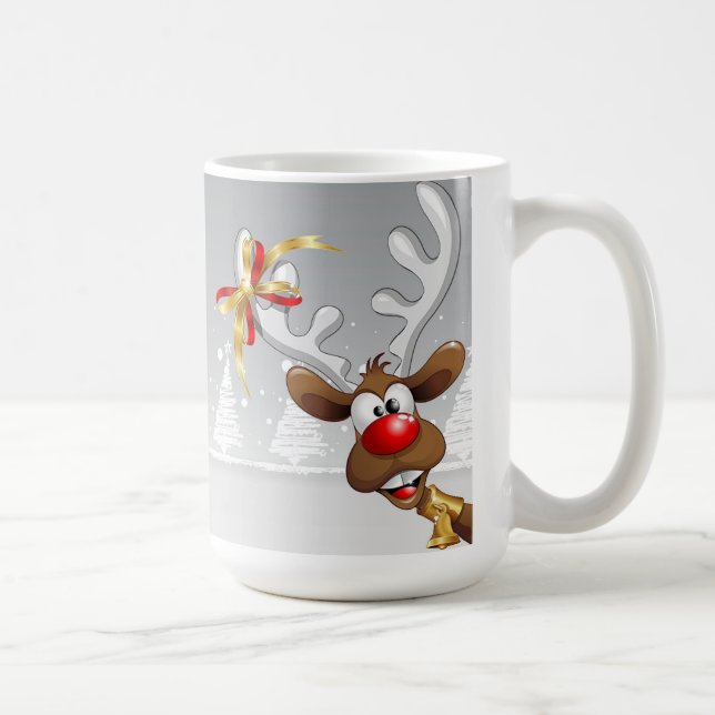 Caneca De Café Papais noeis e Rudolf (Direita)