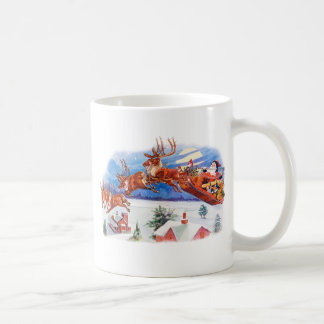 Caneca De Café Papais noeis e Sua Rebelde Voadora