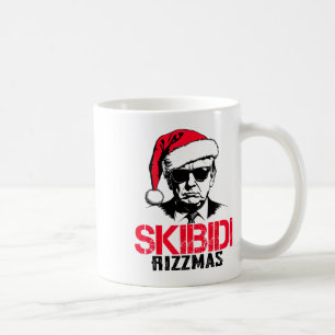Caneca De Café Papais noeis Engraçados Trump Skibidi Rizzmas Esta