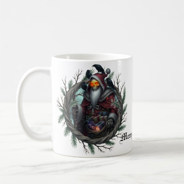 Caneca De Café Papais noeis escuros das sombras - Esqueleto de Na (Esquerda)