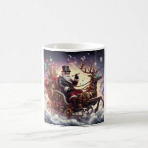 Caneca De Café Papais noeis/Estaleiro de renas Natal/Inverno