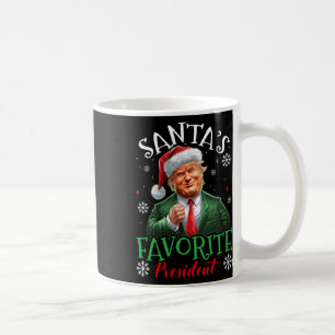 Caneca De Café Papais noeis Favoritos Presidente Engraçado Trump