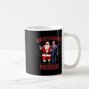 Caneca De Café Papais noeis Favoritos Presidente Natal Engraçado