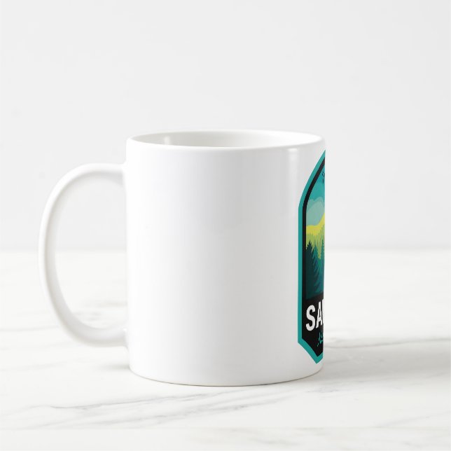Caneca De Café Papais noeis Fe National Forest NM (Esquerda)