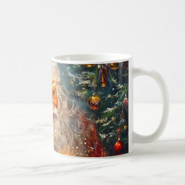 Caneca De Café Papais noeis festivos Mug com árvore de Natal
