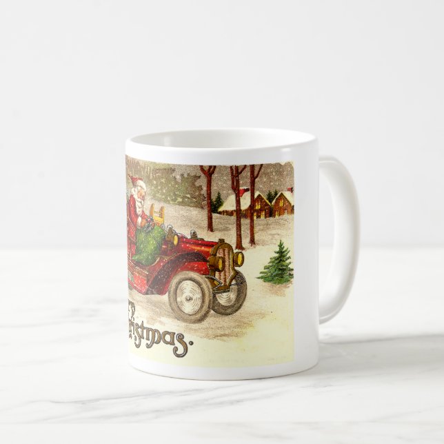 Caneca De Café Papais noeis Hot Rod (Frente Esquerda)