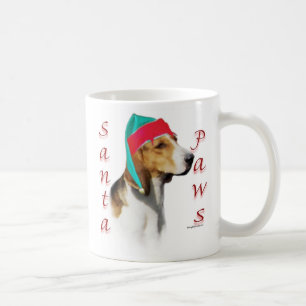 Caneca De Café Papais noeis Ingleses Foxhound Paws