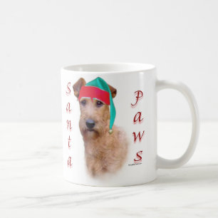 Caneca De Café Papais noeis irlandeses Terrier Paws