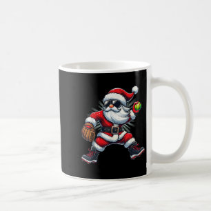 Caneca De Café Papais noeis Jogando Softball Como Meninos Ch Adol