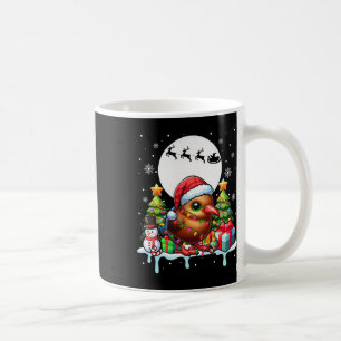 Caneca De Café Papais noeis Kiwi Bird Snowman Xmas Luz custos col